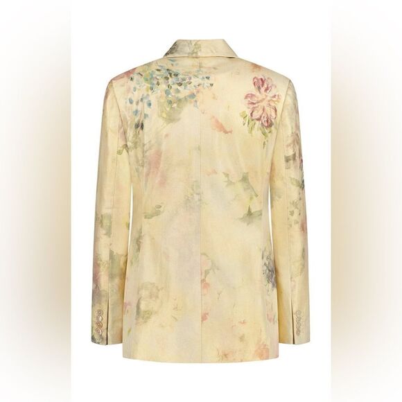 Ralph Lauren Resort 2024 Collection Nelson Handpainted Faded Floral Denim Jacket - Picture 3 of 17